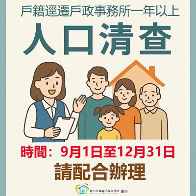 逕遷清查宣導